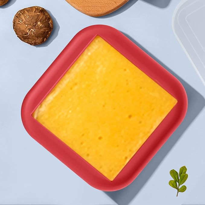 2 Cup Silicone Freezer Trays with Lid 4 Pack Silicone Soup Freezer Molds Soup Containers Make 4 Perfect Soups, Broths, Stews, Sauces, Curries(Red)