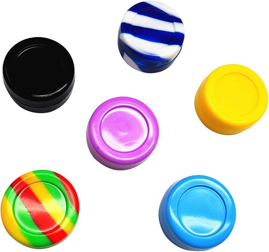 7ml Lots Silicone Container Box 18 colors 50pcs
