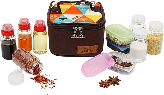 10 Pcs PET Plastic Spice Jars Moisture Proof Condiment Container with Lid - Camping Picnic Outdoor Kitchen Spice Shaker Seasoning Organizer Bottle for Storing Herb Salt Sugar Pepper Spices