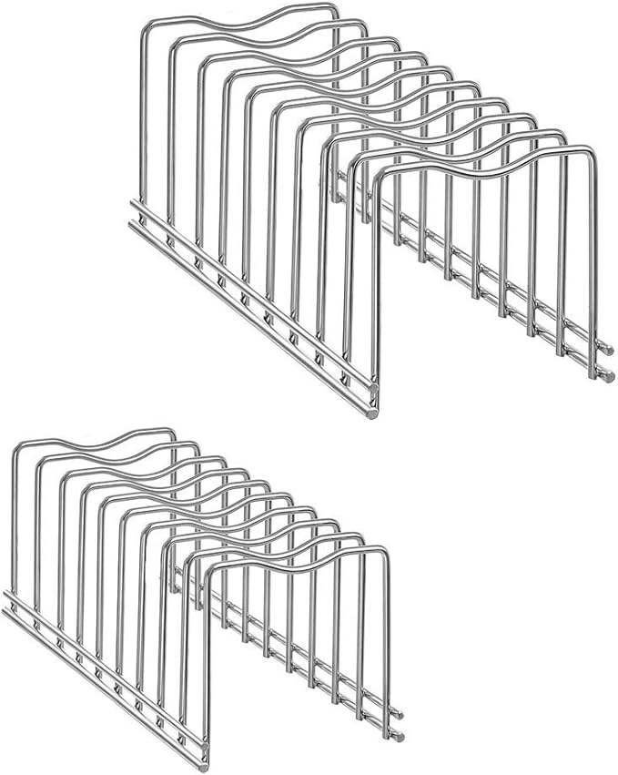 Kitchen Pot Lid Holder Organizer, Rack Cutting Boards, Bakeware, Reusable Containers, Plates