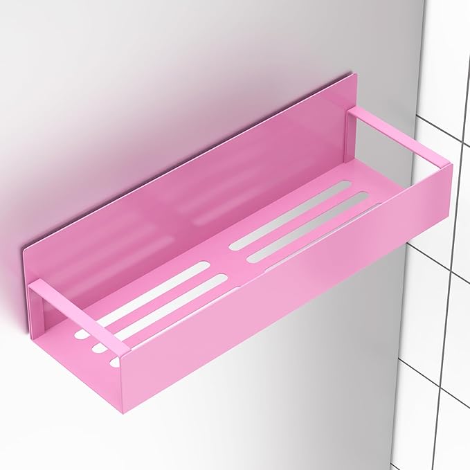 4 Pack Magnetic Spice Storage Rack Organizer for Refrigerator and Oven, Pink Fridge Organizers and Storage