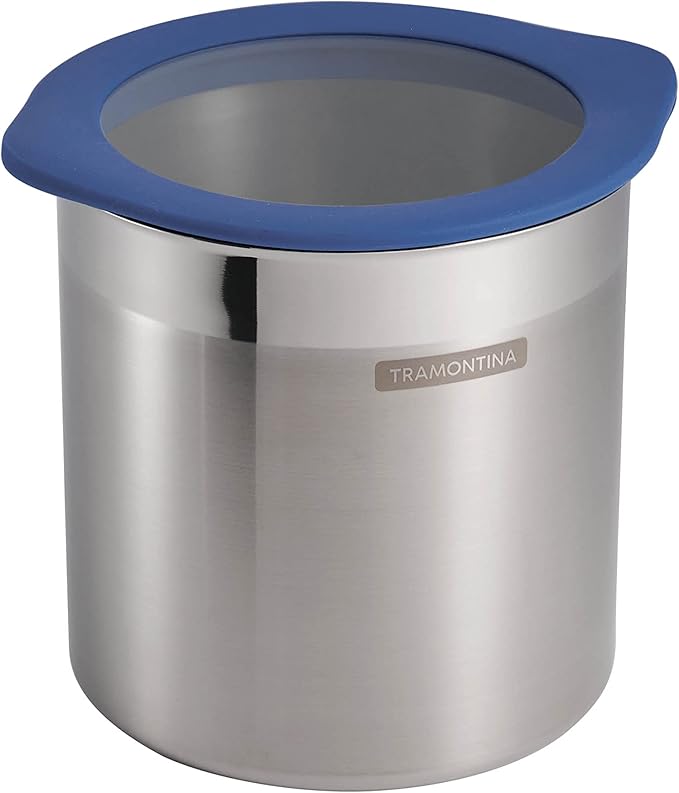 Tramontina 4 Pc Stainless Steel Canister Set Blue, 80204/026DS