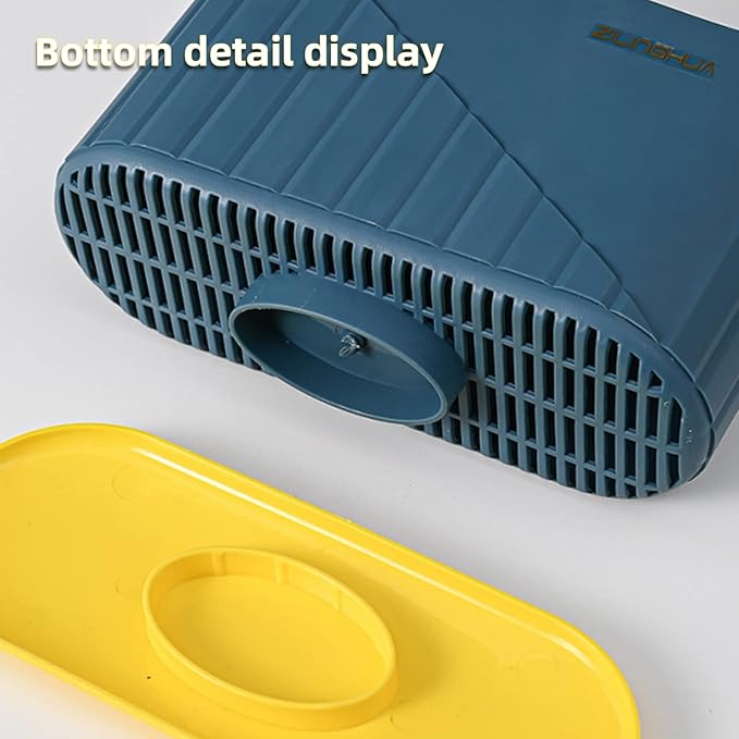 Kitchen Cutlery Drainer Utensil Holder Cutlery Storage Box Wall-Mounted Tableware Storage Holder Utensil Caddy Flatware Organizer Countertop (Blue)