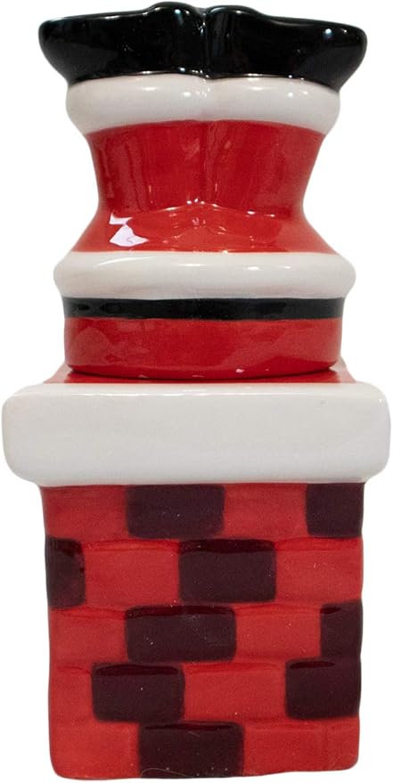 Christmas Special Edition! Ceramic Salt & Pepper Shaker Set (Chimney & Santa Legs)