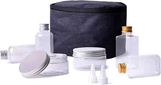 Portable Empty Spice Set, 3 Size Camping Travel Spice Bottles Moisture Proof Condiment Container with Lid, Go for Picnic Weekend Travel, Hunting and Camping with Friends