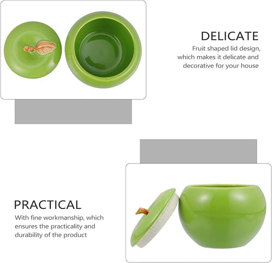 Alipis 1pc Christmas Ceramic Jar Coffee Canister Storage Container Ceramic Food Container Desktop Food Container Candy Boxes Cereal Container Dried Fruit Jar Aromatherapy Oatmeal Ceramics