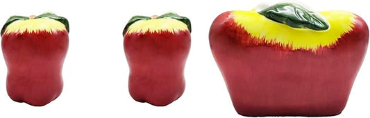 Salt and Pepper Shaker with Napkin holder (Apple 3-D), Kitchen Décor