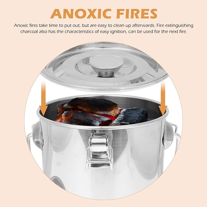 Stainless Steel Airtight Canisters Container: 112 fl oz Airtight Clamp Lid Kitchen Food Storage Bucket for Rice Flour Grain Coffee Bean Flour Oil Sugar Milk