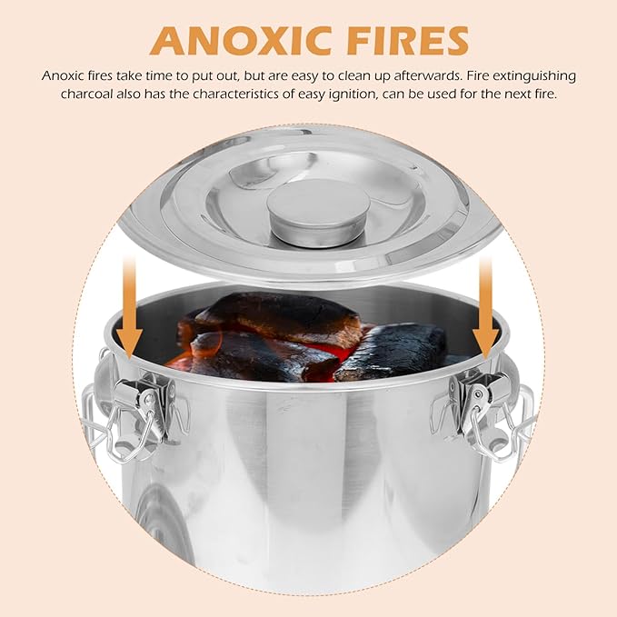 Stainless Steel Airtight Canisters Container: 152 fl oz Airtight Clamp Lid Kitchen Food Storage Bucket for Rice Flour Grain Coffee Bean Flour Oil Sugar Milk