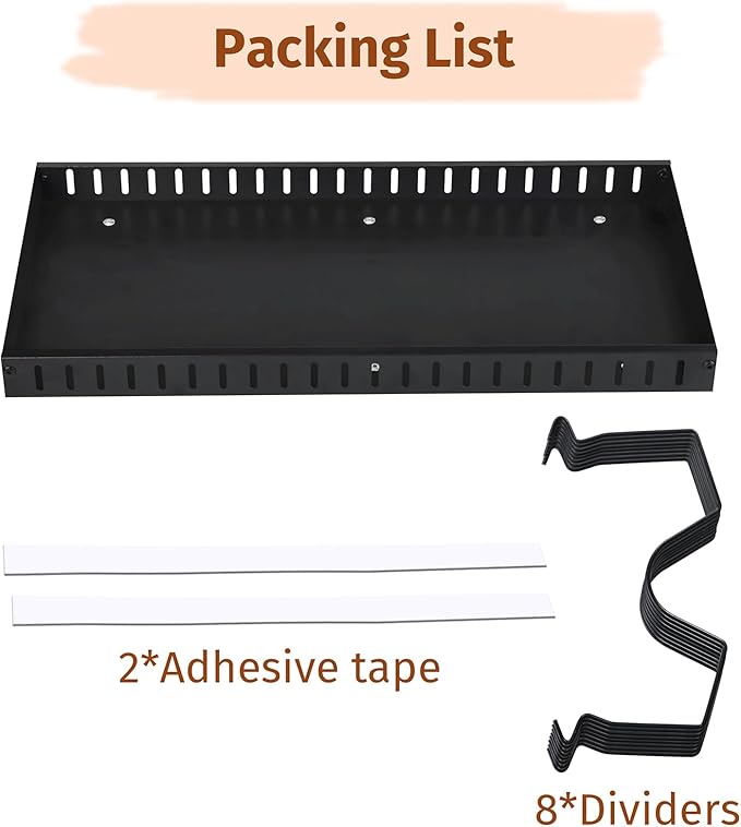 Kitchen Pots and Pans Organizer for Under Cabinet,Retractable Pot Lid Organizer with 8 Adjustable Compartment,17'*8.3" in Pot Rack for Kitchen Storage
