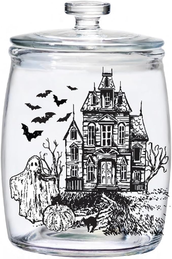 10 Strawberry Street Scare Some Treats Glass Jar with Lid