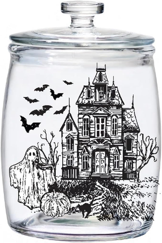 10 Strawberry Street Scare Some Treats Glass Jar with Lid