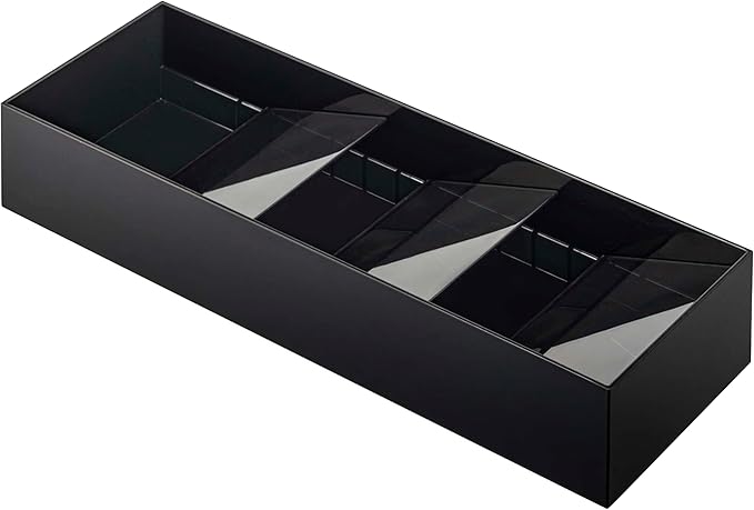 Yamazaki Home Tower Cutlery Drawer Organizer - Kitchen Silverware Utensil Storage Tray - Compact - Abs Plastic
