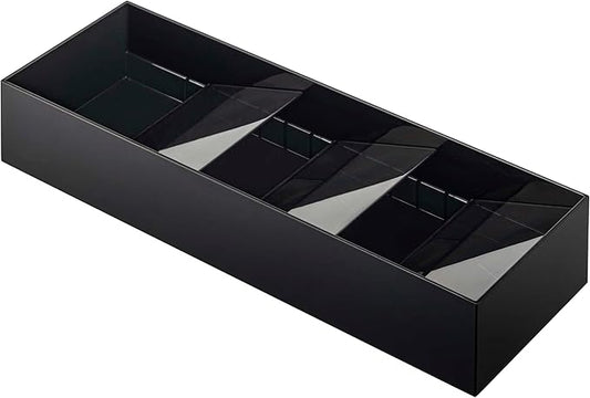 Yamazaki Home Tower Cutlery Drawer Organizer - Kitchen Silverware Utensil Storage Tray - Compact - Abs Plastic