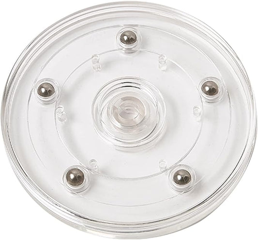 4" Lazy Susan Turntable Acrylic Ball Bearing Rotating Tray for Spice Rack Table Cake Kitchen Pantry Decorating TV Laptop Computer Monitor