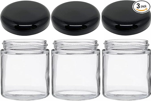 JARMING COLLECTIONS Mason Jars 16 oz Glass Extra Wide Mouth Pint Storage Jars with Lids - BPA Free Plastic Storage Lids - Made in USA - Pint Glass Jars 16 oz with Lids, Ryan16BKX3