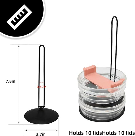 3 Pieces Tumbler Lid Organizer，Lid Organizer with Collapsible Design、Can Accommodate Up to 10 Cup Lid，Saves Kitchen Cabinet and Countertop Space （Suitable for Cup Lid Mouth Than 1.5cm）