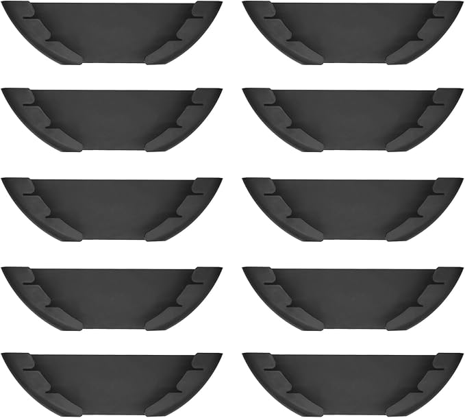 Universal Pot Lid Organizer for Cabinet, 10 Pcs Pan Lids Organizers Inside Cabinet Door Wall Mount Pots Top Storage Rack Holder for Kitchen, Fits 6" to 13.5" (10pcs black)