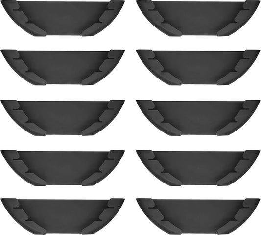 Universal Pot Lid Organizer for Cabinet, 10 Pcs Pan Lids Organizers Inside Cabinet Door Wall Mount Pots Top Storage Rack Holder for Kitchen, Fits 6" to 13.5" (10pcs black)