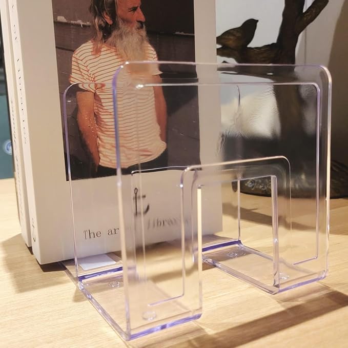 YAGELI Clear Acrylic Purse/Handbag Organizer - 3 Sections Divider for Closet Storage - Sturdy Organizer Rack for Purses, Handbags, and Clutches (4Pack-3Sections)