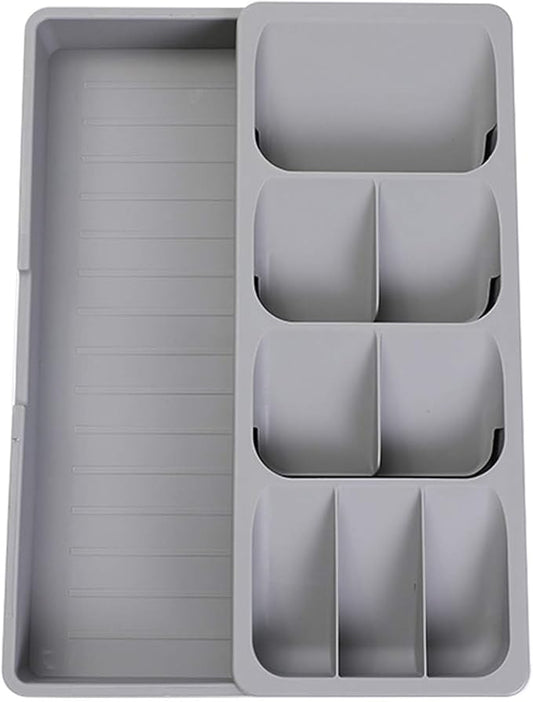 Faridabio Silverware Organizer Storage Tray,Cutlery Expandable Organizer for Kitchen Drawer Holding Flatware Spoons Forks