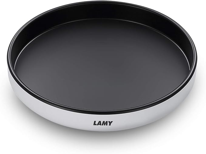 LAMY Lazy Susan Organizer, 10-Inch Lazy Susan Turntable for Cabinet, Refrigerator, Dining Table and Table top - Versatile Organizers and Storage Solution for Kitchen, Pantry, and Bathroom - Black