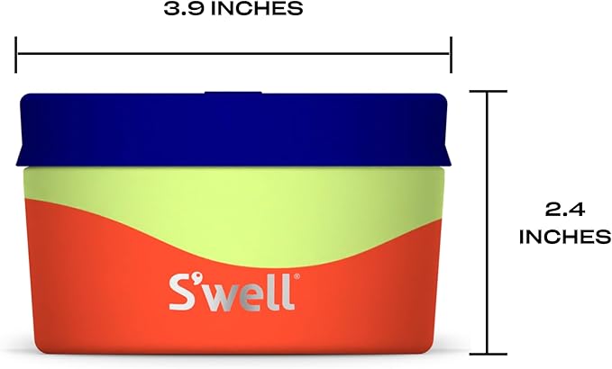 S'well Stainless Steel Food Canister, 10oz, Papaya, Single Walled Durable Construction, BPA Free, Dishwasher Safe