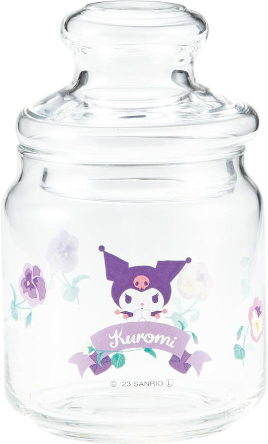Sanrio SANRIO SAN4218-4 Chromi Glass Canister, Storage Container, Approx. 16.9 fl oz (500 ml), Miscellaneous Goods, Sanrio Goods, Gift, Present, Made in Japan
