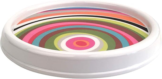 French Bull Lazy Susan Round Rotating Melamine Kitchen Pantry Cabinet Tableware Organizer-Platter, Turntable, Serving, 9-inch, Ring