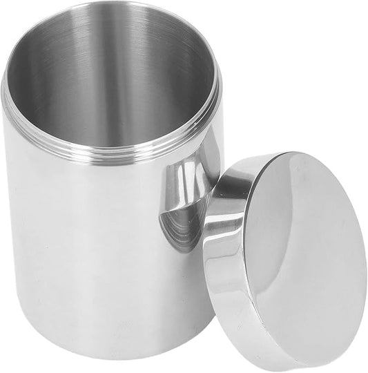 Small Tin Can Box, 304 Stainless Steel 14oz Canister for Coffee Tea Candy, Loose Leaf Tea Tin Containers Storage with Airtight Lids for Storage Loose Leaf Sugar Herbs Spices