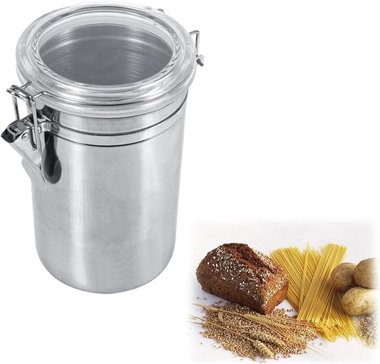 Coffee Canister, 4 Sizes Stainless Steel Kitchen Food Storage Container Bottle Sugar Tea Coffee Beans Canister (plus size)