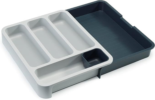 Joseph Joseph 85042 DrawerStore Expandable Cutlery Tray, Gray