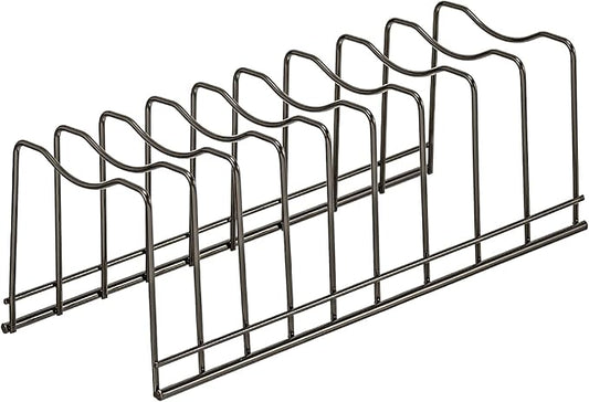 Pot Lid Organizer, Pot Lid Rack Holder, Rest Cutting Board, Bakeware, Pots & Pans, Serving Trays, Reusable Containers in Cabinet Pantry, Stainless Steel