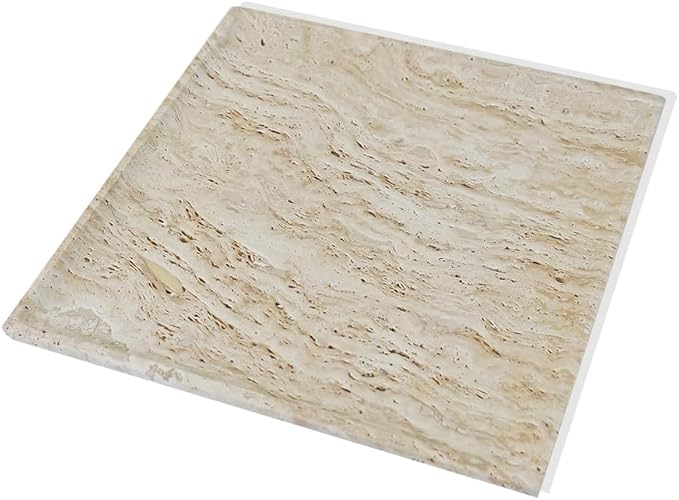 Natural Beige Travertine Marble Luxury Tray,for Kitchen Sink,Bathroom Soap Bottles,Makeup,Towel Organizer Tray