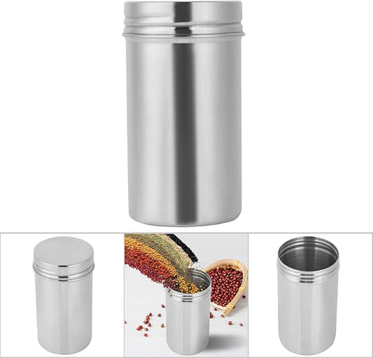Air Tight Coffee Grounds Container, 304 Stainless Steel Sealed Coffee Bean Storage Container Jar, Airtight Tea Coffee Beans Canister for Storing Candy Cookies Cereal Sugar Oatmeal Chips or Herbs