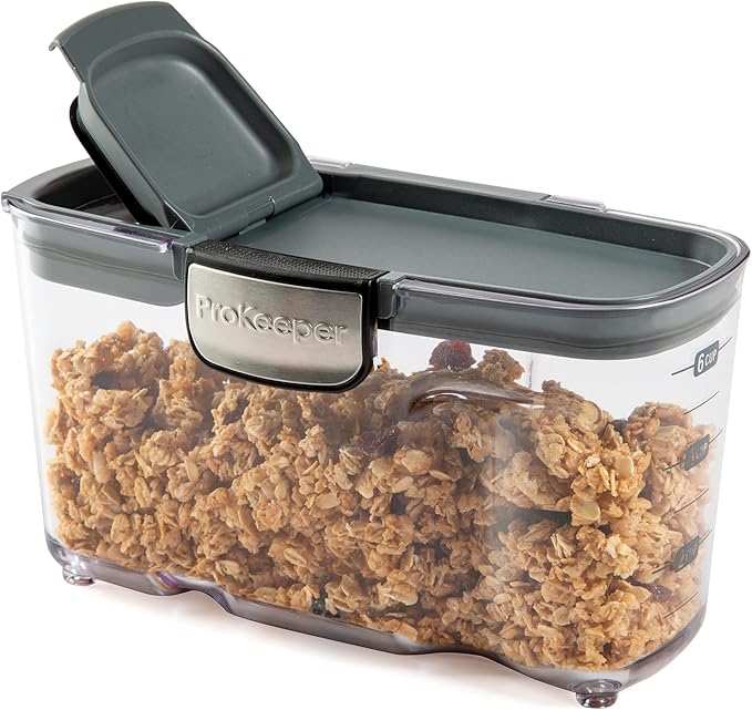 Progressive International ProKeeper+ 1.5-quart Small Cereal Keeper Multipurpose Airtight Stackable Food Storage Container