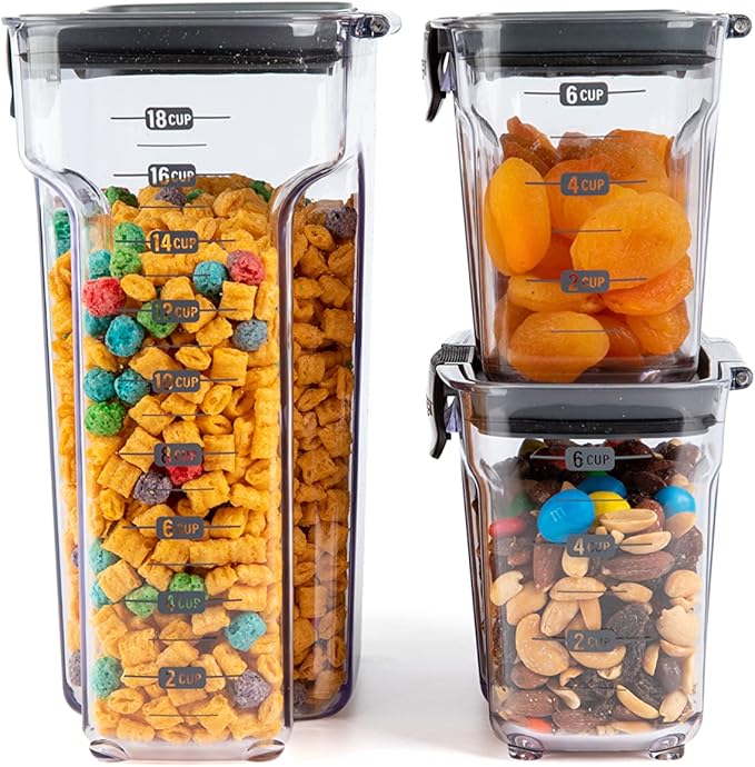 Progressive International ProKeeper+ 1.5-quart Small Cereal Keeper Multipurpose Airtight Stackable Food Storage Container
