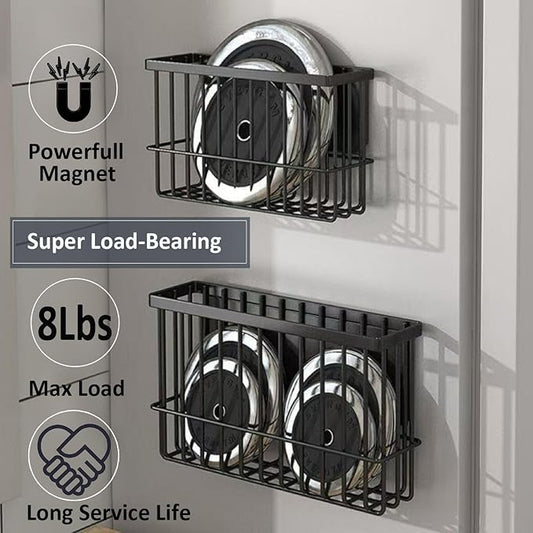 Magnetic Spice Rack for Refrigerator, Large Metal Magnetic Spice Rack for Kitchen Organization and Storage, Moveable Spice Organizer for Refrigerator and Any Other Metal Surface