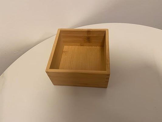 Bamboo Drawer Organizer - Kitchen Drawer Utensil Organizer Office Supplies Desk Organizer Makeup Silverware Tray Flatware Organization 4"*4"*2"