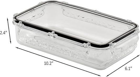 Airtight Food Storage Container With Lid (45.6oz) BPA-Free | Meal Prep | Microwave, Freezer and Dishwasher Safe | Leak-Proof | Kitchen Fridge Organizer Boxes | lids airtight sealing