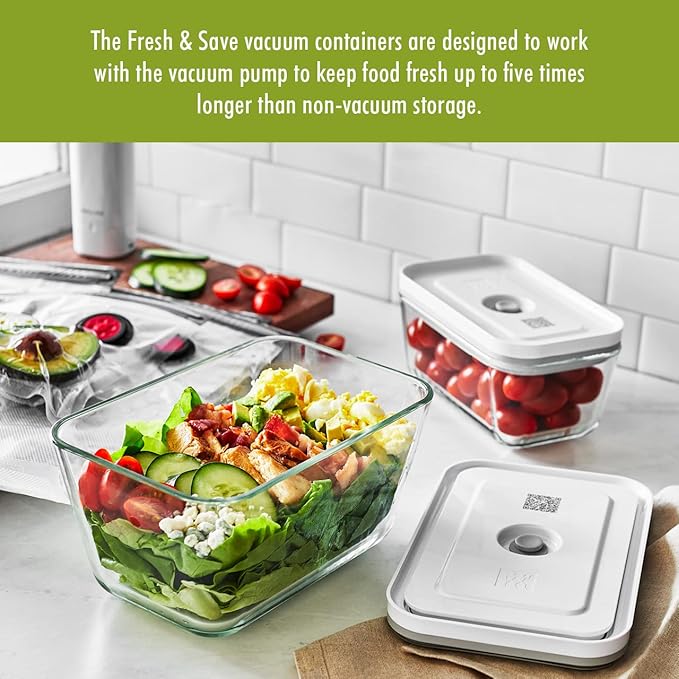 ZWILLING Fresh & Save 3-pc Glass Food Storage, Meal Prep Container, Assorted Sizes