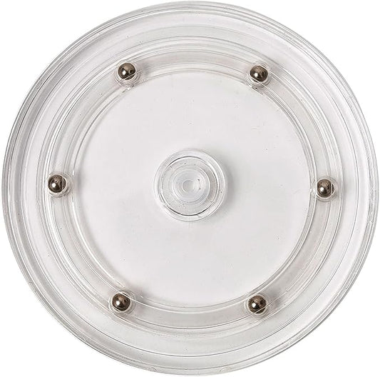6" Lazy Susan Turntable Acrylic Ball Bearing Rotating Tray for Spice Rack Table Cake Kitchen Pantry Decorating TV Laptop Computer Monitor