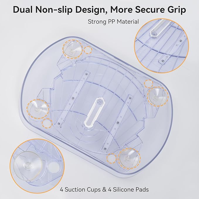 2 Pack Lazy Susan Turntable Organizer for Fridge,15.7" x 11" Organizer 360° Rotating Lazy Susan Turntable Rectangular Condiment Organizer for Refrigerator Clear Storage Tray for Kitchen Bathroom