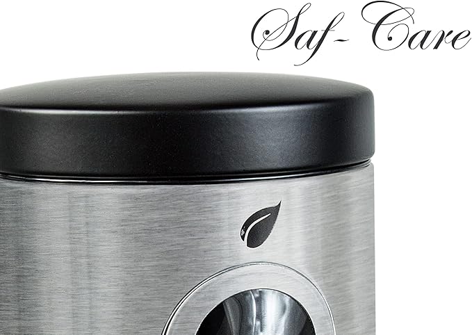 Stainless Kitchen Canisters - Modern Kitchen Decoration of Canister Set with Multiple Preservation Purposes by Tight Sealed Lids, Good for Wedding Gifts Kitchen Canisters Set of 3(SC-001)