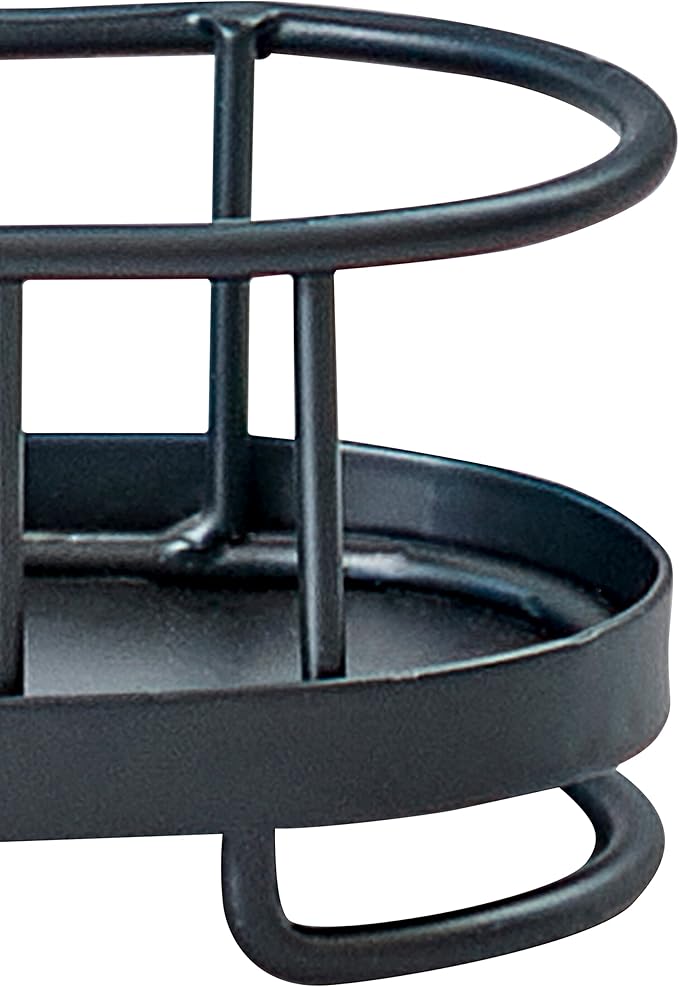 Spectrum Yumi 3-Tier Spice Rack (Black) | Dining Table & Kitchen Counter Organizer, Modern Spice Rack Stand | Yumi Collection