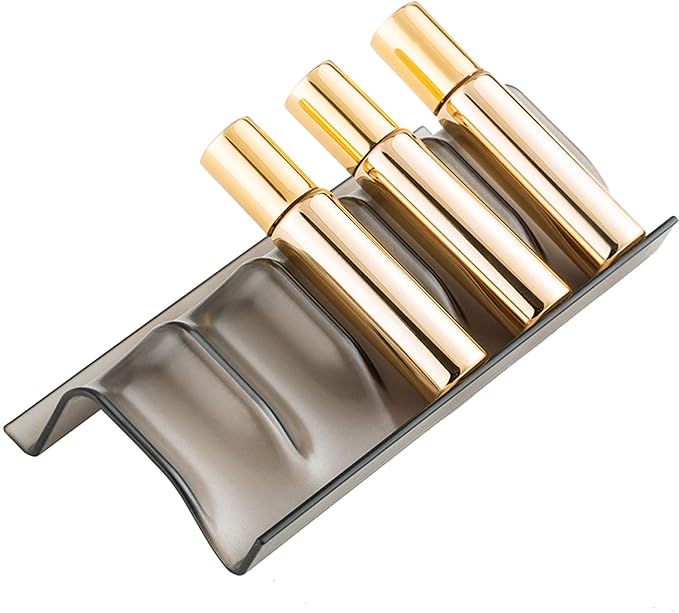 8 Pcs Essential Oil Organizer, Aluminum Black, Expandable, Holds 40 Oil Bottles