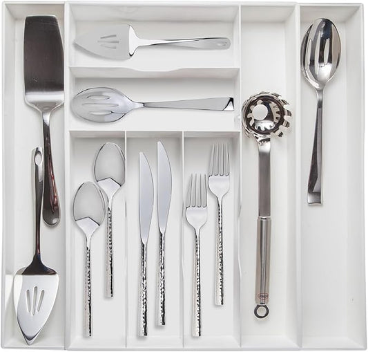 Dial Industries Expandable Silverware, Utensil and Cutlery Kitchen Drawer Organizer Tray