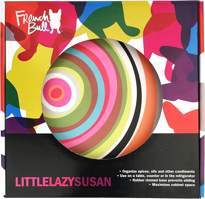 French Bull Lazy Susan Round Rotating Melamine Kitchen Pantry Cabinet Tableware Organizer-Platter, Turntable, Serving, 9-inch, Ring