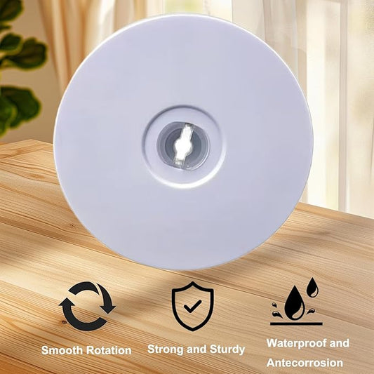 1PC 8Inch Lazy Susan Turntable Organizer, Clear 360 Degree Rotation Round Turntable, Lazy Susan for Kitchen Table Spice Rack Cake Table Pantry Kitchen Decoratin