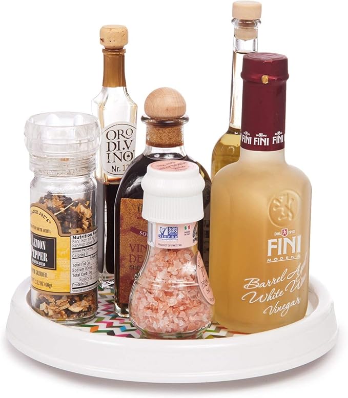 French Bull Lazy Susan Round Rotating Melamine Kitchen Pantry Cabinet Tableware Organizer-Platter, Turntable, Serving, 9-inch, Ring